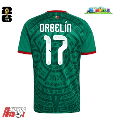 México Orbelin Pineda #17 Primera Equipación Mundial 2026 Manga Corta México Orbelin Pineda #17 Primera Equipación Mundial 2026 Manga Corta